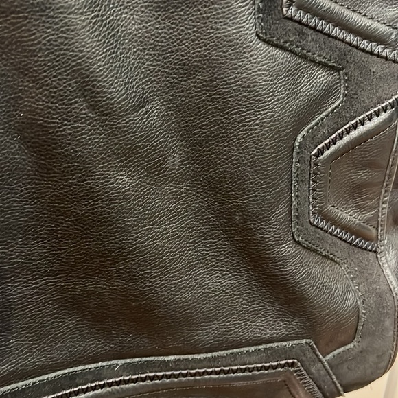 Aimee Kestenberg Leather Tote sample black rockstar festival Y2K - Picture 4 of 11